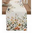 thumbnail image 7 of Fall Thanksgiving Eucalyptus Table Runner-Cotton Linen- 70 Inch Holiday Dresser Scarves, Farmhouse Sage Green Orange Tablerunner for Kitchen Coffee/Dining Bedroom Living Room Dinner Scarf Décor 13x70, 7 of 7
