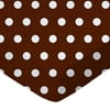 SheetWorld Fitted 100% Cotton Percale Play Yard Sheet Fits BabyBjorn Travel Crib Light 24 x 42, Polka Dots Brown