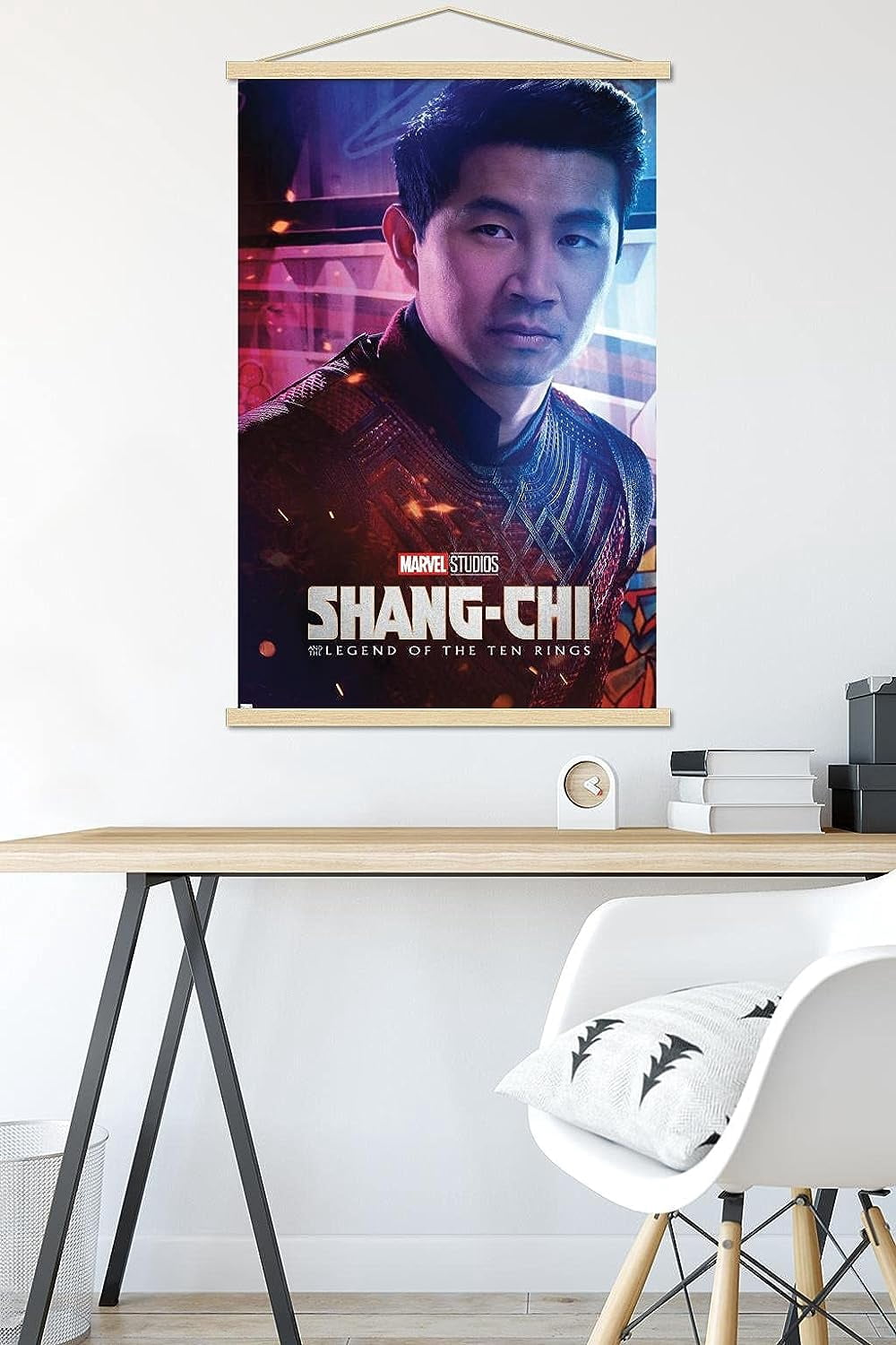 Marvel Shang-Chi and the Legend of the Ten Rings - Shang-Chi One Sheet Wall Poster with Wooden Magnetic Frame, 22.375" x 34"