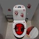 thumbnail image 1 of Paquete de 2 pegatinas para tapa de inodoro de Halloween, pegatinas de pared horribles 3D, bricolaje, decoración del hogar aterrador, cuarto de baño, gritando, criaturas oscuras sangrientas, decoración, póster para fiesta de Halloween (mano sangrienta) brillar  Electrónica, 1 of 5