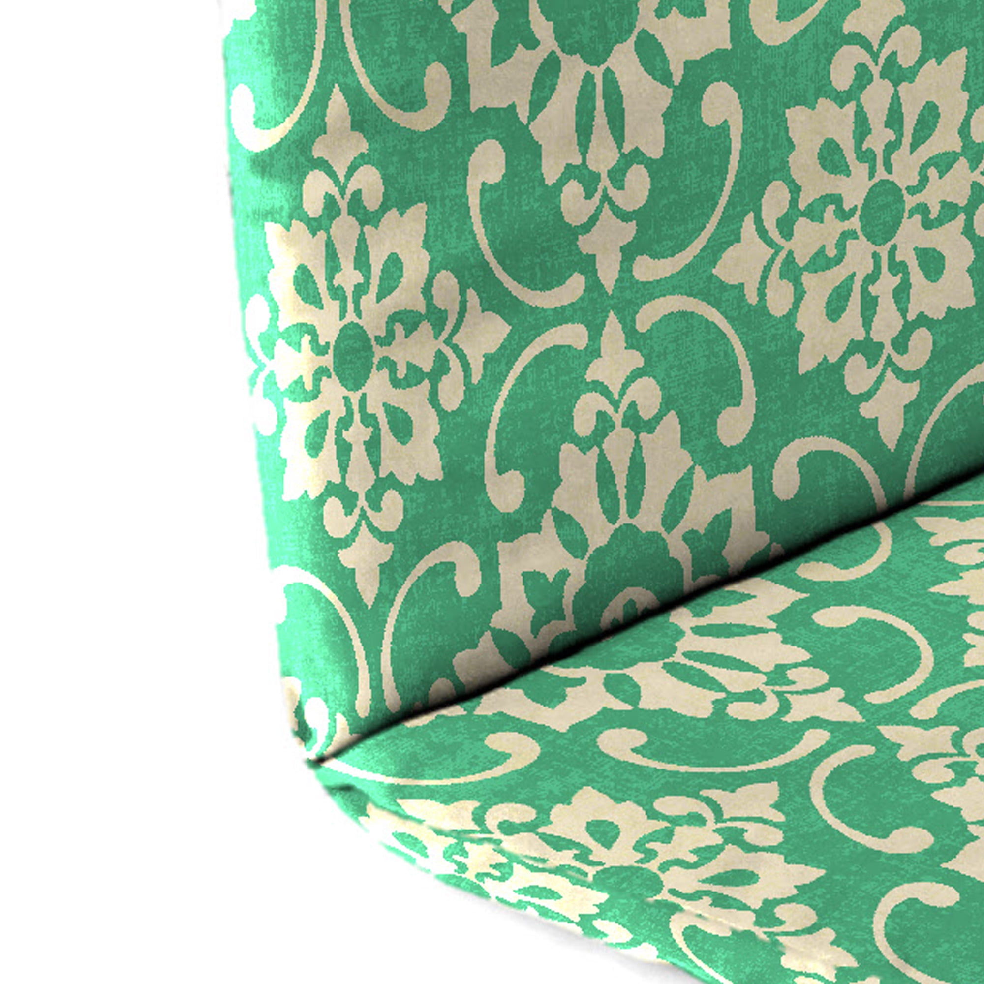 Jordan Manufacturing 49" x 20.5" Scampi Emerald Green Medallion Rectangular Outdoor Adirondack Chair Cushion with Back Strap