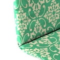 thumbnail image 2 of Jordan Manufacturing 49" x 20.5" Scampi Emerald Green Medallion Rectangular Outdoor Adirondack Chair Cushion with Back Strap, 2 of 8