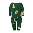 thumbnail image 3 of RUINIXCW Family Christmas Pajamas Matching Set Christmas Jammies Family Holiday Outfits Xmas PJS Set Sleepwear for Whole Family Tree Letter Print Long Sleeve Tops and Plaid Pants Set, 3 of 10