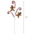 thumbnail image 5 of Northlight 28" Gingerbread and Candy Cane Swirls Christmas Spray, 5 of 5