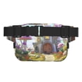 thumbnail image 3 of Kdxio Dreamy Mushroom House Crossbody Double Layer Waist Bag Belt Bag for Unisex Fanny Pack Fashion Waist Packs for Hiking Running Shopping Traveling, 3 of 9