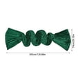 thumbnail image 4 of 2Pcs Burgundy & Deep Green Velvet Table Runner Christmas Cloth Decor 29x120" 10Ft Fabric Luxurious Thanksgiving Wedding Runner for New Year Bridal Shower Wedding Xmas Party, Reception Table Decor, 4 of 8