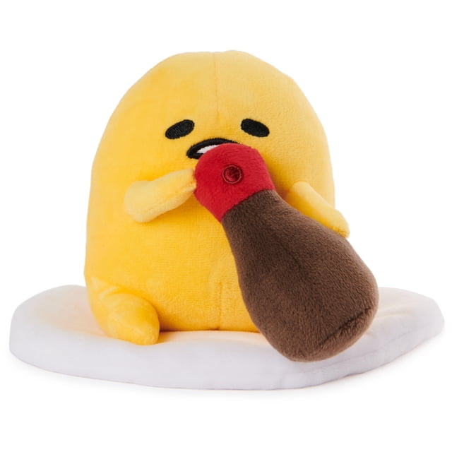 Peluche Gund Sanrio Gudetama The Lazy Egg con salsa de soja