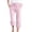 Pink, variant on MLQIDK Yellow Striped Capri Pants for Women Striped Capris High Waisted Knee Length Pedal Pushers Dressy Casual Pedal Pushers with Pockets Yellow XL