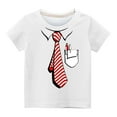 thumbnail image 3 of Summer Savings! TAGOLD Toddler Girls Boys Summer Blouses Tops,Shirts For Kids Short Sleeve Graphic T-Shirt Round Neck Crop Top For 3-14 Years Girls And Boy T-Shirt Tee, 3 of 3