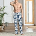thumbnail image 2 of Fotbe Skiing Enthusiast Pantalones de Pijama para Hombre, Pantalones de Dormir, Pantalones de Casa con Cintura Ajustable y Bolsillos-X-Large, 2 of 6