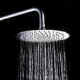 thumbnail image 1 of Tête de Douche Pluie en Acier Inoxydable Poli Chromé Haute Pression avec Pulvérisateur à Buse en Silicone, 1 of 10