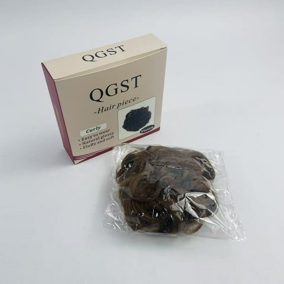 QGST Hair Pieces for Women for Daily Wear Flaxen Curly Hair Pieces