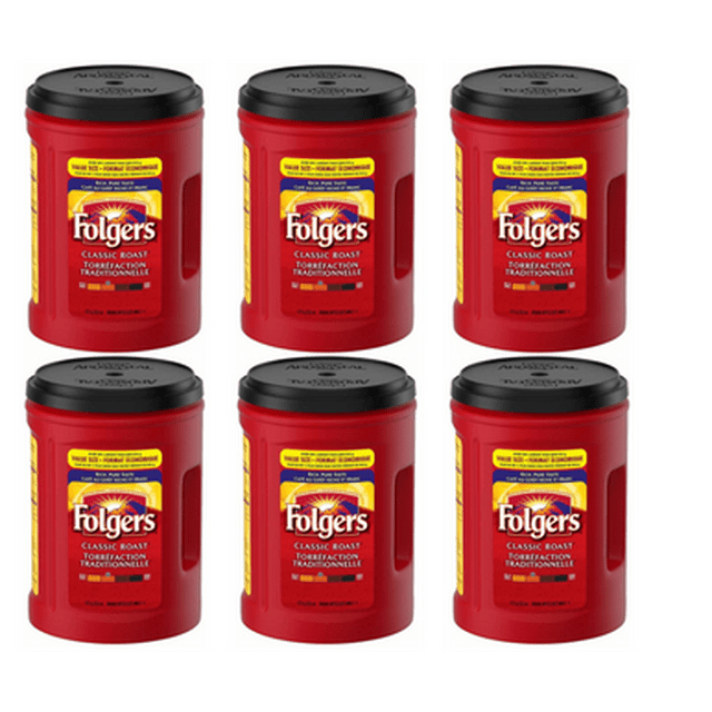 Folgers Café Moulu Torréfaction Classique, 1,21 kg (6/caisse)