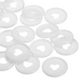 thumbnail image 5 of Uxcell 35mm Plastic Book Binding Discs Discbound Expansion Discs Heart Binder Rings, White 22 Pack, 5 of 6