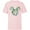 Soft Pink, variant on Disney Mickey Mouse Head Shape Icon Botanical Garden Spring - Short Sleeve T-Shirt for Kids - Customized-White