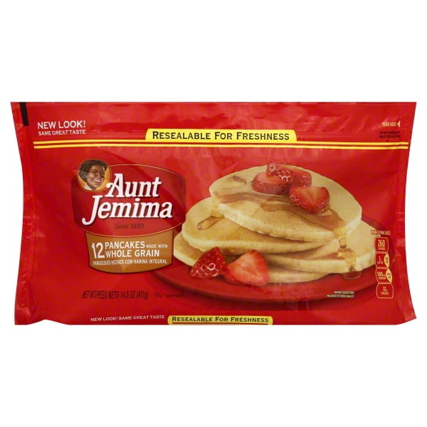Aunt Jemima Pancakes Made With Whole Grain 12 Ct Bag Walmart