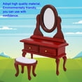 thumbnail image 1 of Dressing Table Model, Beautiful Classic Exquisite 1:12 Redwood Color Dollhouse Accessory  for Toys Dressing Table for Dollhouse Model Supplies Redwood Color, 1 of 7