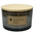 thumbnail image 1 of Hometrends 15oz Dark Amber & Peony Scented 4-Wick Candle, 1 of 5