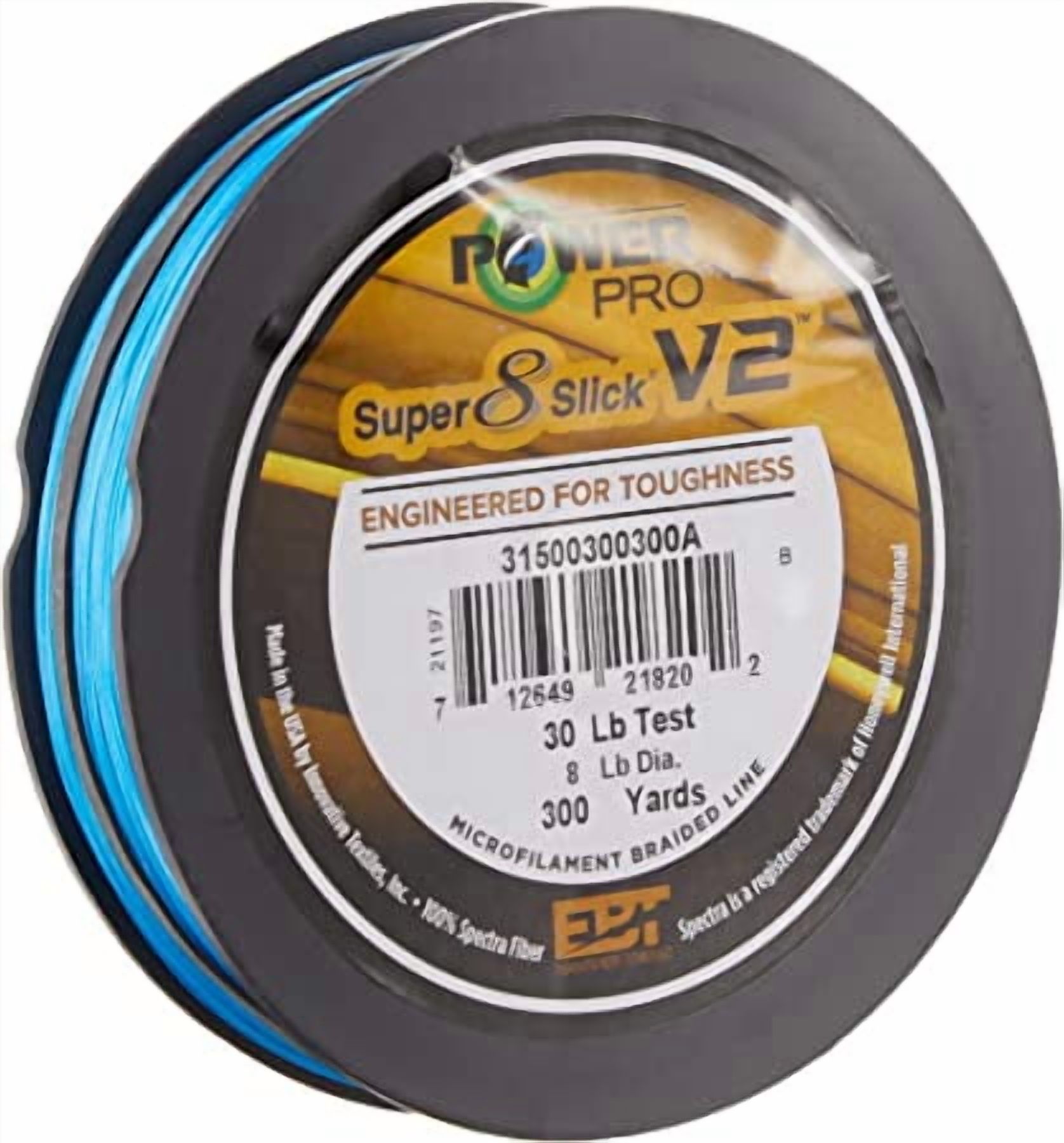 (2 pack) PowerPro Braided Fishing Line, Ppr Ssv2 30Lb 300Yd Blue,  [31500300300A]