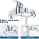 thumbnail image 2 of Chrome Bath Shower Faucet Bathtub Mixer Tap for Bath and Shower Single Lever Mixer Tap Wall Mounted Exposed, Universal 1/2'' Thread, 2 of 5