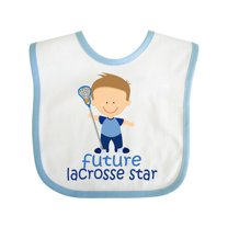 Inktastic Future Lacrosse Star Boy Boys Baby Bib
