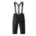 thumbnail image 4 of Boutique Boys Clothing Outfit Sets Romper Shirts Pants Formal Newborn Baby Boy Clothes Solid Toddler 1 Years For Birthday Party, 4 of 5