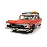 1959 Cadillac Eldorado Ambulance (Weathered), Red - Auto World AW312 - 1/18 Scale Diecast Car