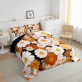 thumbnail image 3 of Feelyou Tokyo Cherry Blossoms Full Size Comforter Sets, Groovy Flower Floral Bedding Comforter Set, Vintage Japanese Style Reversible Bedding Sets, Breathable Home Decor, 3-Piece, 3 of 8