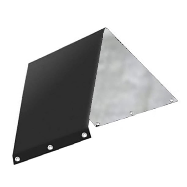 Sonducket Techo impermeable, resistente a desgarros, instalaciones protectoras a prueba de viento, tela para exteriores, suministros de carpas Negro