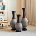 thumbnail image 2 of Modern Design PVC Floor Vase Set - Durable Tall Flower Stands for Home Decor, 3-Piece Artificial Plant Holder, Stylish Standalone Decor, 2 of 9