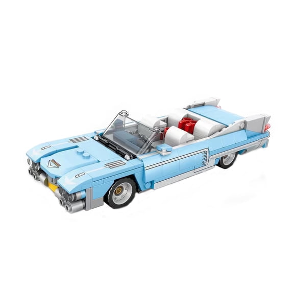 HI-REEKE Car Building Block Set Retro Sport Car Building Kit Plastic Toy Gift for Kid Adult Blue