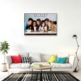 thumbnail image 2 of Friends - Framed TV Show Poster (Sharing Milkshakes) (Size: 25" X 37") (Orbit Blue Aluminum Frame), 2 of 6