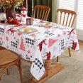 thumbnail image 2 of new American Christmas tablecloth polyester printed party decoration waterproof oil-proof rectangular table cloth table mat, 2 of 5