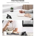 thumbnail image 4 of Cell Phone Stand Holder for Desk Adjustable Compatible with iPhone 13 12 Pro Max 11 SE XS XR 8 Plus 6 7 Samsung Galaxy Note 20 S20 S10 S9 S8 Android Smartphone Mobile Phone Dock Foldable, Black-2 pack, 4 of 7