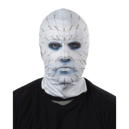 faux real unisex-adult's fr hellraiser pinhead mask, white, osfm