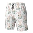 thumbnail image 5 of Naloa Rabbit And Flower Men's Beach Shorts, Surfing shorts, Swim trunks, Quick Dry Swim Trunks for Surfing Beach Fun - XX-Large, 5 of 9