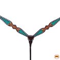 thumbnail image 3 of HILASON Western Horse Floral Headstall Breast Collar Set American Leather, 3 of 3