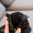 thumbnail image 3 of TOWED22 Ankle Boots for Girls Toddler Girls Boots Little Kid Shoes Short Boots Girls School Leather Shoes(Black,12.5), 3 of 6
