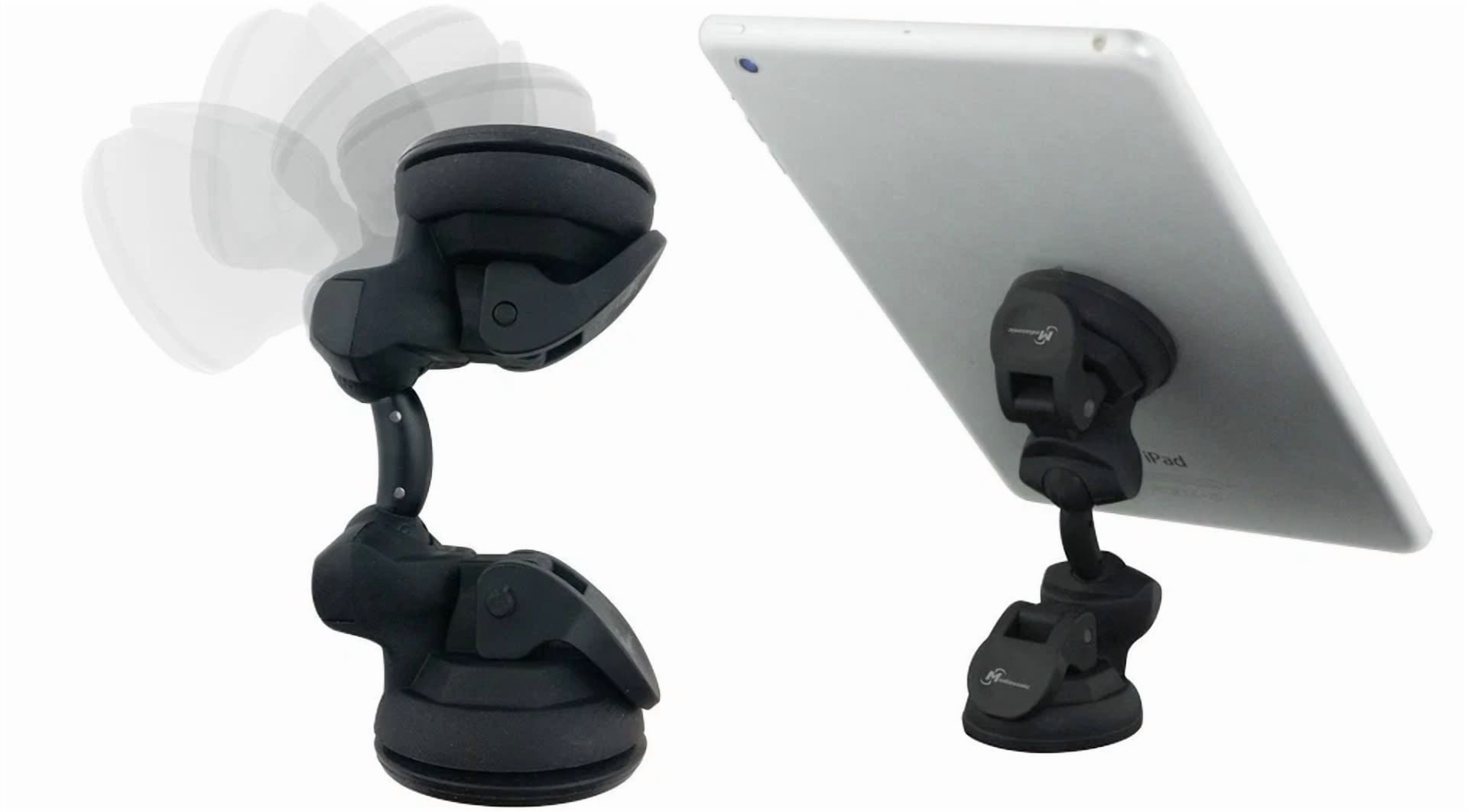 BUTTERFLY- Mediasonic Dual Suction 360 Degree Mount Stand Holder For Phone Tablet Ebook