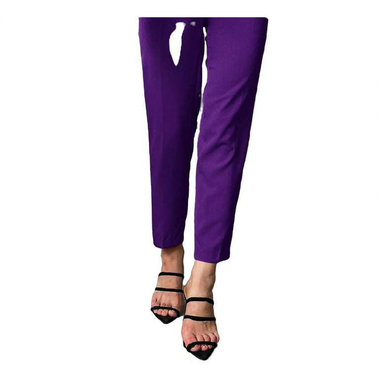  Pants for Women High Waist PU Carrot Pants (Color