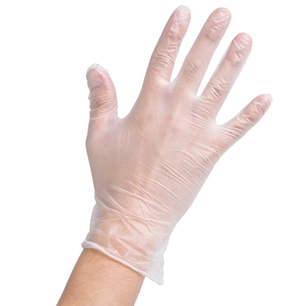Automotive Interior Protection 62-032 Disposable Vinyl Gloves Medium, Case of 100 Tufflene Gloves