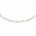 thumbnail image 2 of 14k 4-5mm White Near Round Freshwater Cultured Pearl Necklace in 14k Yellow Gold, 2 of 3