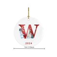 thumbnail image 4 of Coche Decoraciones de Navidad 2025 Nuevo 26 Carta de Navidad Muñeco de Nieve Colgante de Navidad - Colgante de Coche de Acrílico Santa Navidad Muñeco de Nieve Decoraciones, 4 of 5