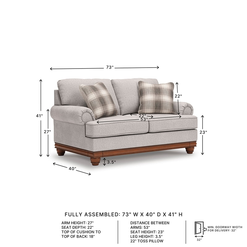 Signature Design by Ashley Stoughton Beige Loveseat