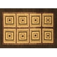 thumbnail image 1 of Ahgly Company Indoor Rectangle Abstract Brown Modern Area Rugs, 8' x 10', 1 of 4