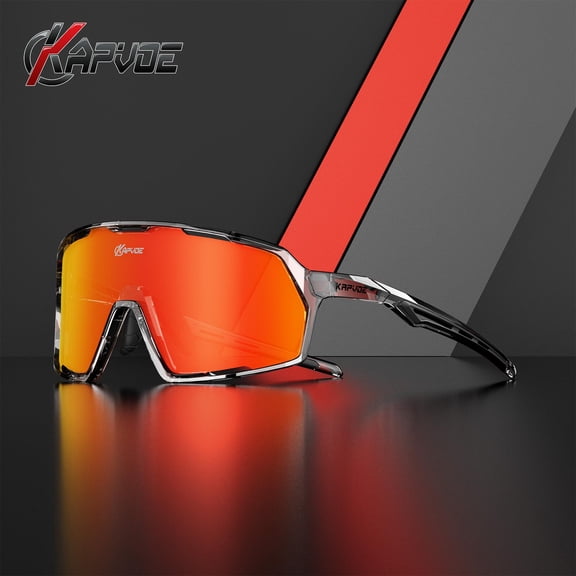 KAPVOE Cycling Glasses Fashion Frame MTB Outdoor Sport Running Bike For Men Women Hiking Travel Eyeglasses Mountain Sand Control Fishing Waterproof Camping Riding Windproof Eyewear