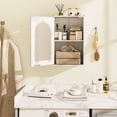 thumbnail image 5 of Costway Bathroom Wall Cabinet Medicine Cabinet with Tempered Glass Door & Adjustable Shelf White, 5 of 10