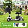 thumbnail image 6 of Arshin Improve 4 Wheel Mobility Scooter for Seniors,Foldable Powered Mobile Wheelchair for Adult 300lbs,Silver, 6 of 14