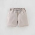 thumbnail image 3 of XBASW Toddler Baby Boys Casual Shorts Solid Color Five Pants with Pocket 1-7 Years Boys Elastic Waist Summer Shorts for Kids, 3 of 9