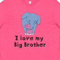 thumbnail image 4 of Inktastic I Love my Big Brother Elephant Blue Pink Youth T-Shirt, 4 of 5